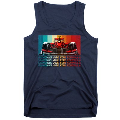 Sundays Are For Formula Racing Lover & Motorsports Fast Cars Tank Top