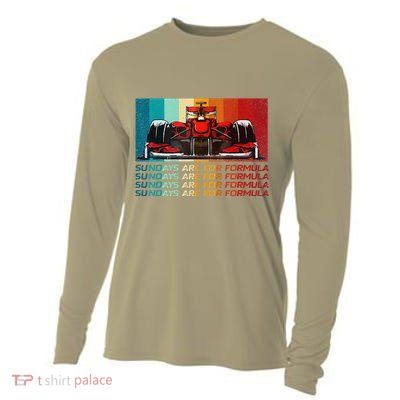 Sundays Are For Formula Racing Lover & Motorsports Fast Cars Cooling Performance Long Sleeve Crew