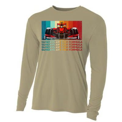 Sundays Are For Formula Racing Lover & Motorsports Fast Cars Cooling Performance Long Sleeve Crew