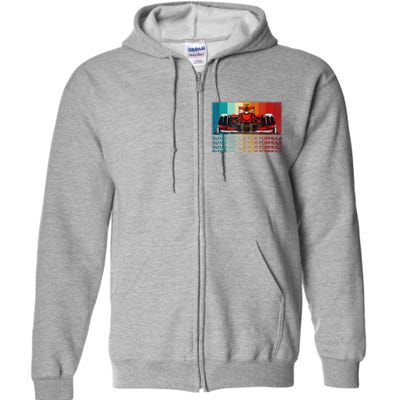 Sundays Are For Formula Racing Lover & Motorsports Fast Cars Full Zip Hoodie