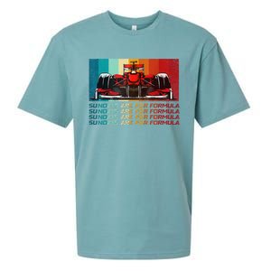 Sundays Are For Formula Racing Lover & Motorsports Fast Cars Sueded Cloud Jersey T-Shirt