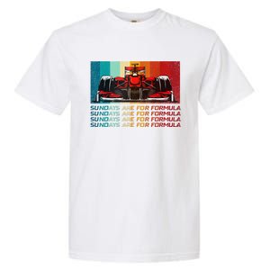 Sundays Are For Formula Racing Lover & Motorsports Fast Cars Garment-Dyed Heavyweight T-Shirt