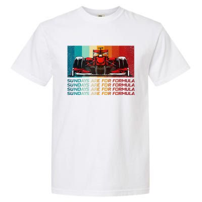 Sundays Are For Formula Racing Lover & Motorsports Fast Cars Garment-Dyed Heavyweight T-Shirt