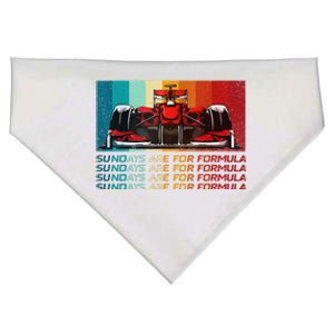 Sundays Are For Formula Racing Lover & Motorsports Fast Cars USA-Made Doggie Bandana