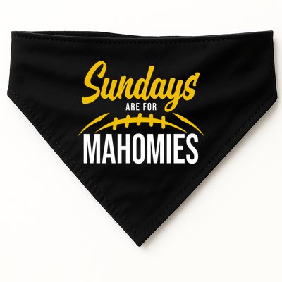 Sundays Are For Mahomies Football Lover USA-Made Doggie Bandana