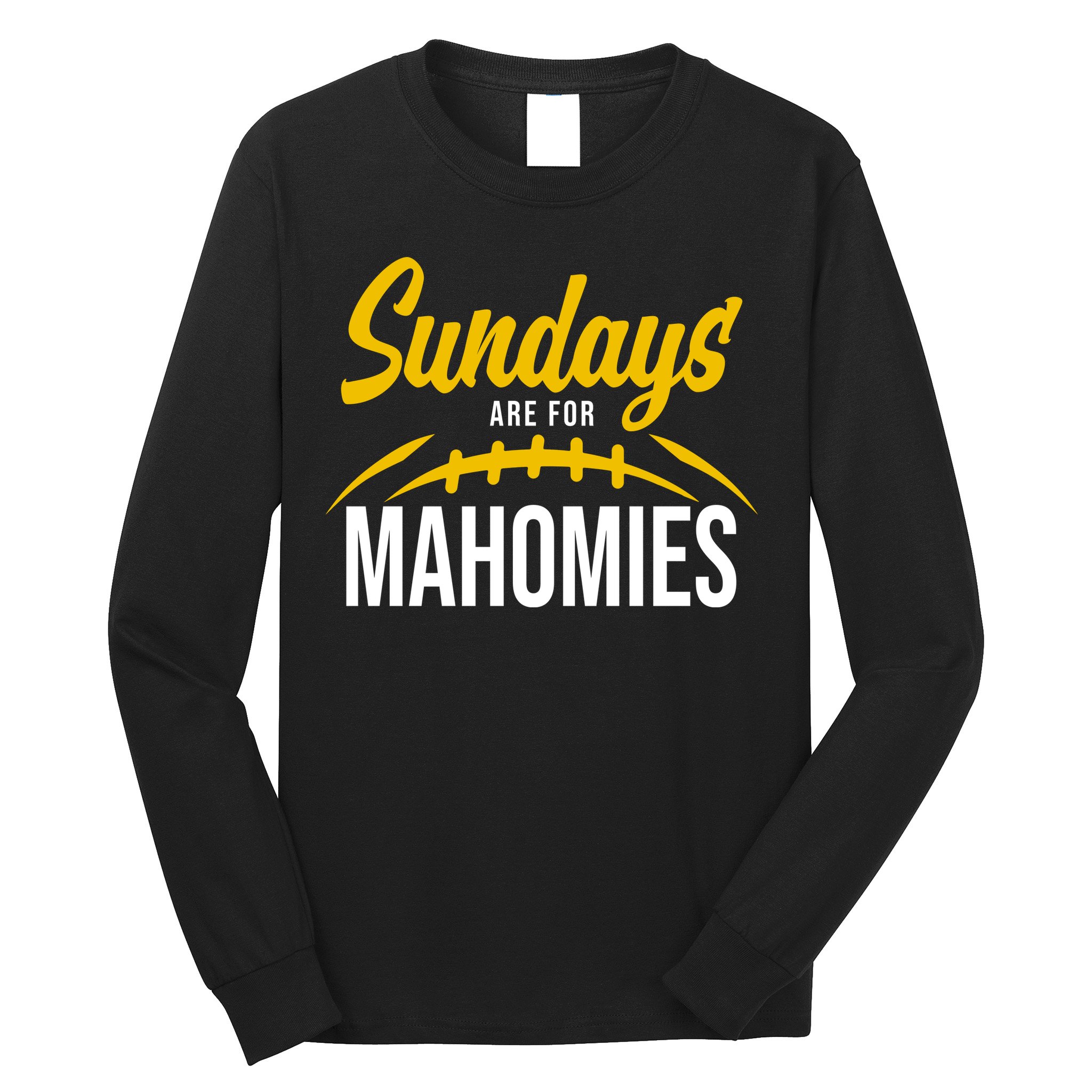 Sundays Are For Mahomies Football Lover Long Sleeve Shirt