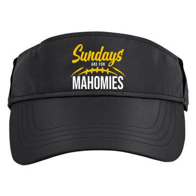 Sundays Are For Mahomies Football Lover Adult Drive Performance Visor
