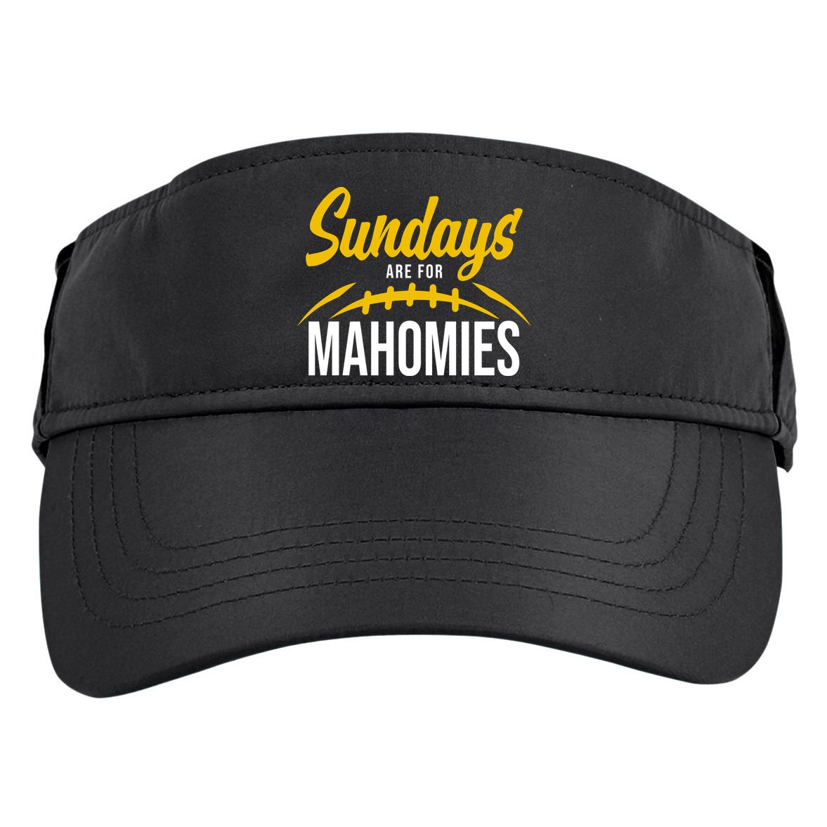 Sundays Are For Mahomies Football Lover Adult Drive Performance Visor