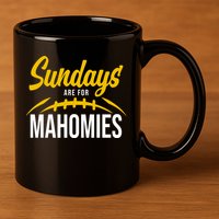 Sundays Are For Mahomies Football Lover 11oz C Handle Ceramic Mug