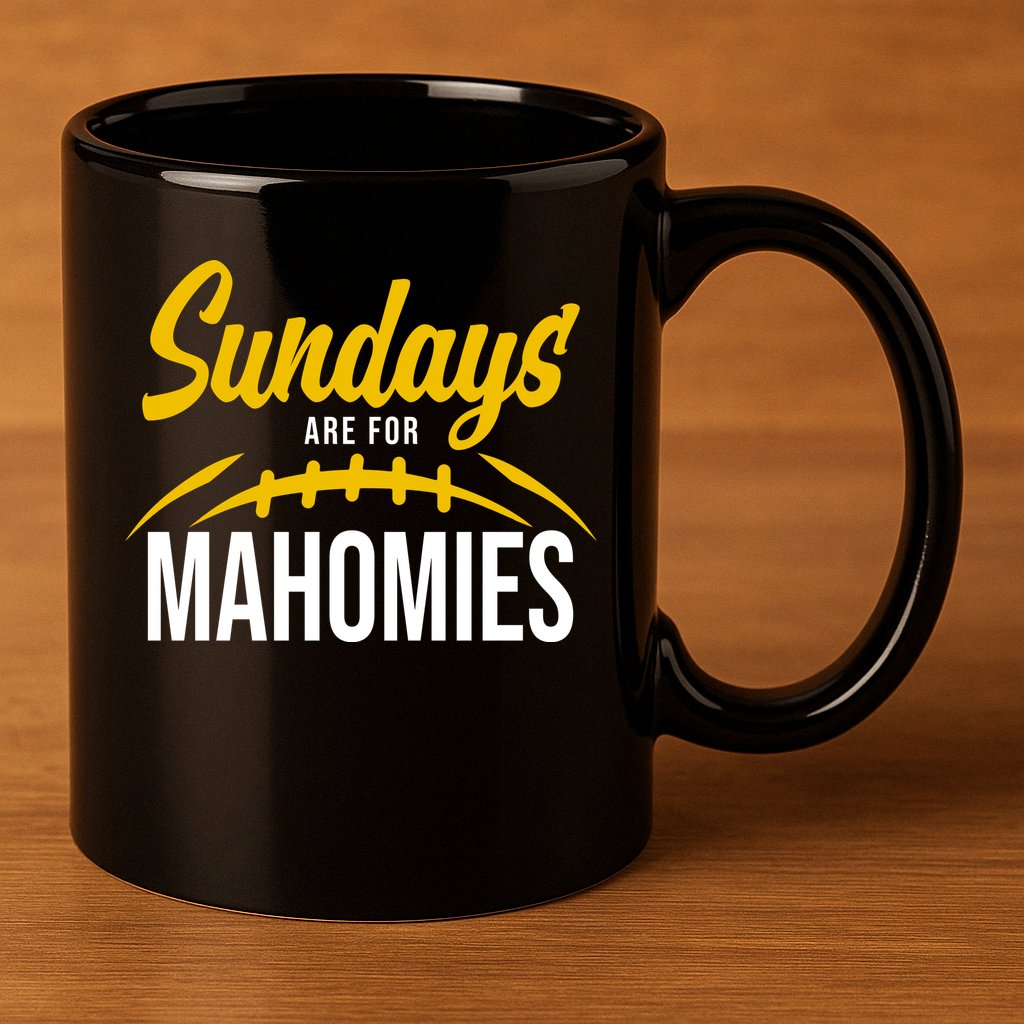 Sundays Are For Mahomies Football Lover 11oz C Handle Ceramic Mug