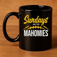 Sundays Are For Mahomies Football Lover 11oz C Handle Ceramic Mug