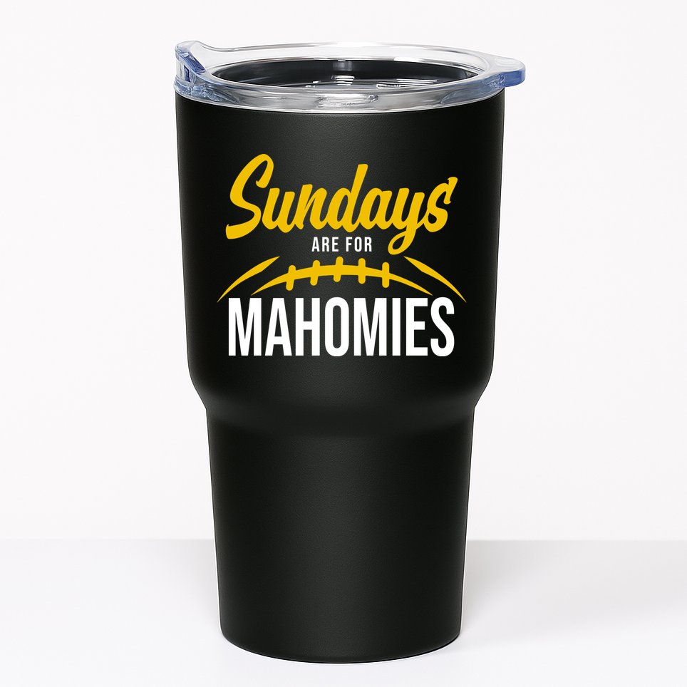 Sundays Are For Mahomies Football Lover Tumbler