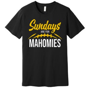 Sundays Are For Mahomies Football Lover Premium T-Shirt