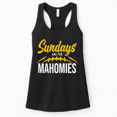 Sundays Are For Mahomies Football Lover Womens Tank Top