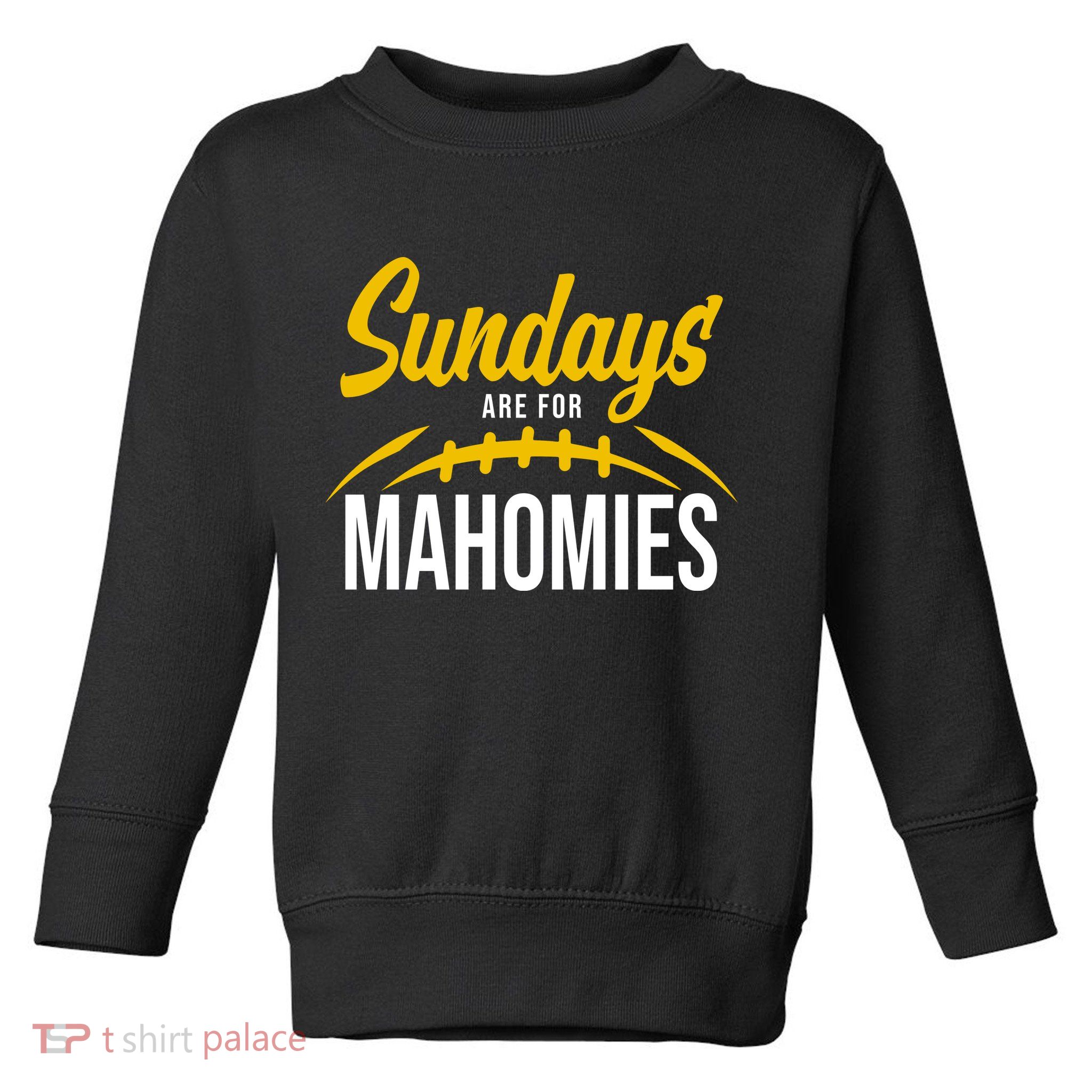 Sundays Are For Mahomies Football Lover Toddler Sweatshirt