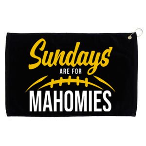 Sundays Are For Mahomies Football Lover Grommeted Golf Towel