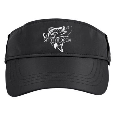 St Andrew Fishing Patron Saint Of Fisherman Catholic Saint Adult Drive Performance Visor