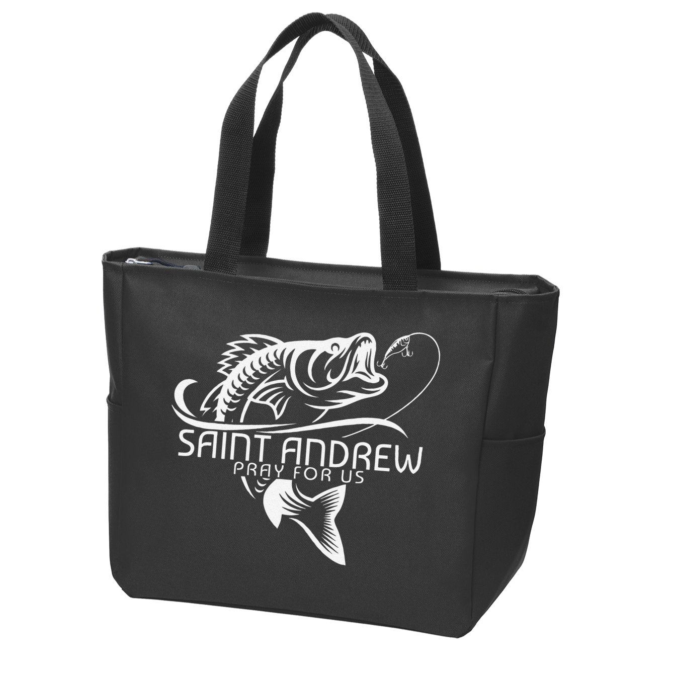 St Andrew Fishing Patron Saint Of Fisherman Catholic Saint Zip Tote Bag