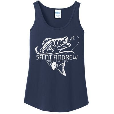 St Andrew Fishing Patron Saint Of Fisherman Catholic Saint Ladies Essential Tank