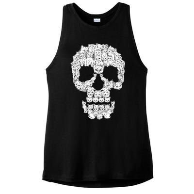 Skulls Are For Pussies Ladies PosiCharge Tri-Blend Wicking Tank