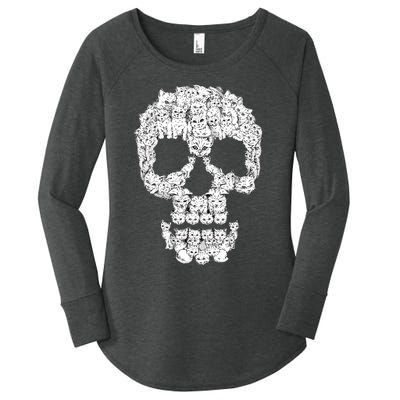 Skulls Are For Pussies Women's Perfect Tri Tunic Long Sleeve Shirt