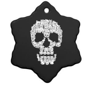 Skulls Are For Pussies Ceramic Star Ornament