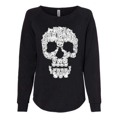 Skulls Are For Pussies Womens California Wash Sweatshirt