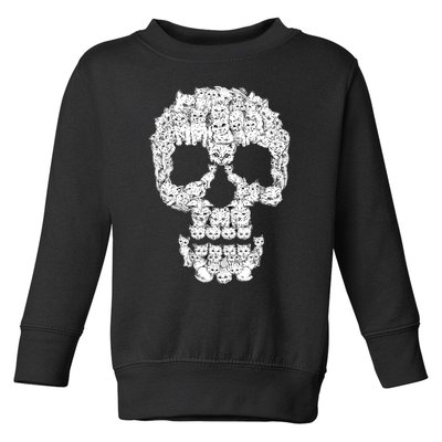 Skulls Are For Pussies Toddler Sweatshirt