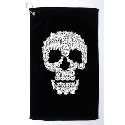 Skulls Are For Pussies Platinum Collection Golf Towel