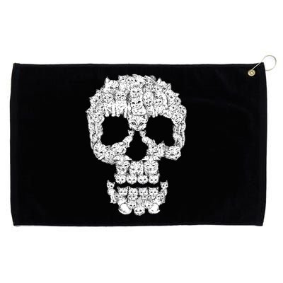 Skulls Are For Pussies Grommeted Golf Towel