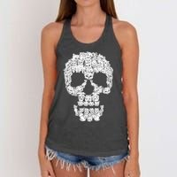 Skulls Are For Pussies Women's Knotted Racerback Tank