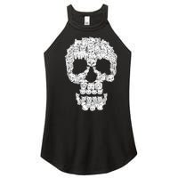 Skulls Are For Pussies Women's Perfect Tri Rocker Tank