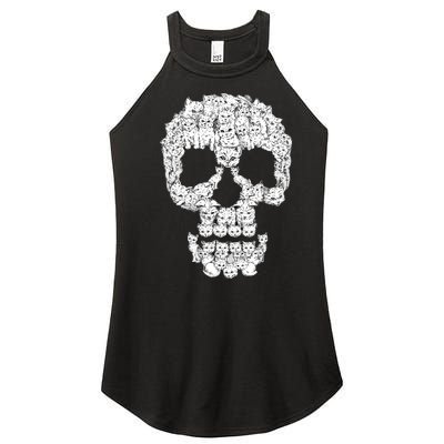 Skulls Are For Pussies Women's Perfect Tri Rocker Tank