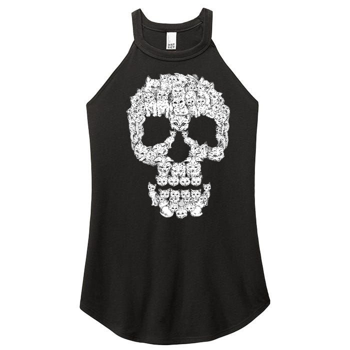 Skulls Are For Pussies Women's Perfect Tri Rocker Tank