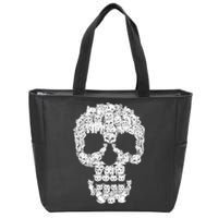 Skulls Are For Pussies Zip Tote Bag