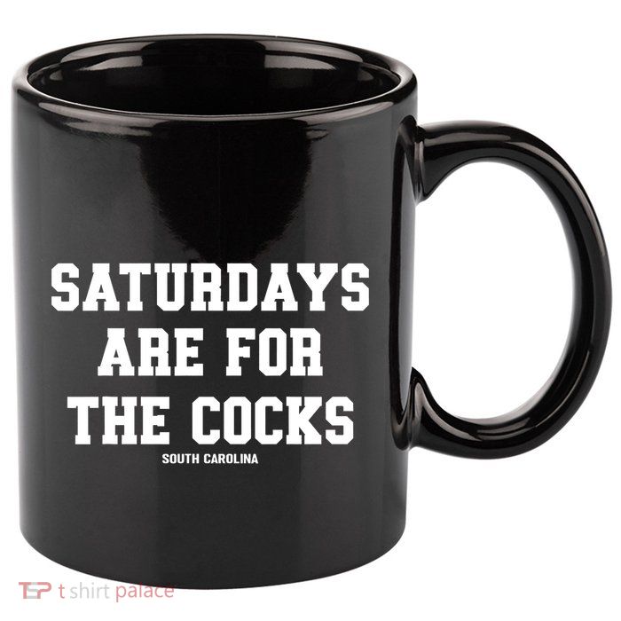 Saturdays Are For The Cocks 11oz C Handle Ceramic Mug