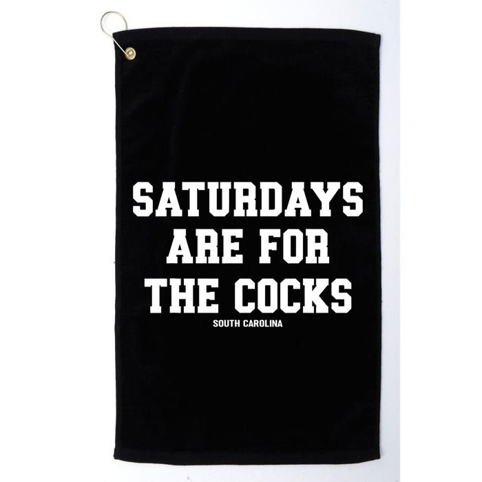 Saturdays Are For The Cocks Golf Towel