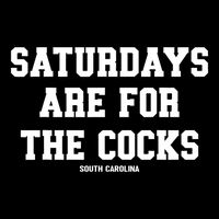 Saturdays Are For The Cocks Cropped Pullover Crew