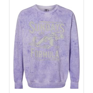 Sunday Are For Formula Racing Track Days & Motorsports Colorblast Crewneck Sweatshirt