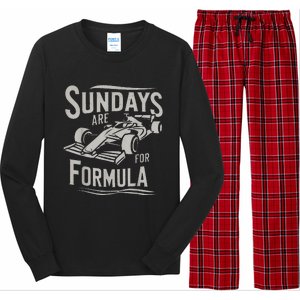 Sunday Are For Formula Racing Track Days & Motorsports Long Sleeve Pajama Set