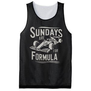 Sunday Are For Formula Racing Track Days & Motorsports Mesh Reversible Basketball Jersey Tank