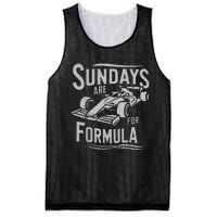 Sunday Are For Formula Racing Track Days & Motorsports Mesh Reversible Basketball Jersey Tank