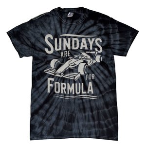 Sunday Are For Formula Racing Track Days & Motorsports Tie-Dye T-Shirt