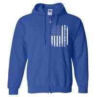 Softball American Flag Usa Sport Patriotic Softball Player Funny Gift Full Zip Hoodie