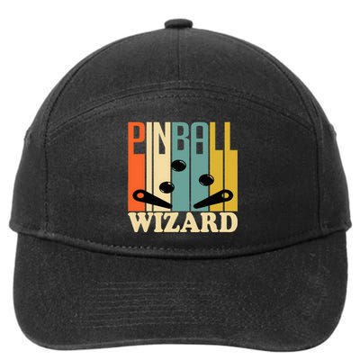 Stylish And Fun Arcade Game Pinball Wizard Design 7-Panel Snapback Hat