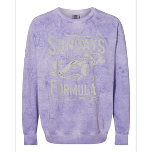 Sundays Are For Formula Racing Track Days & Motorsports Colorblast Crewneck Sweatshirt