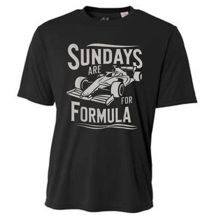 Sundays Are For Formula Racing Track Days & Motorsports Cooling Performance Crew T-Shirt