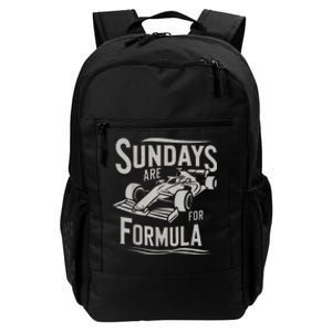 Sundays Are For Formula Racing Track Days & Motorsports Daily Commute Backpack