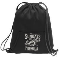 Sundays Are For Formula Racing Track Days & Motorsports Sweatshirt Cinch Pack Bag