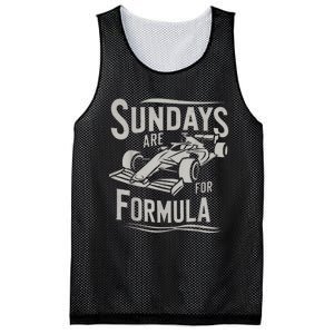 Sundays Are For Formula Racing Track Days & Motorsports Mesh Reversible Basketball Jersey Tank